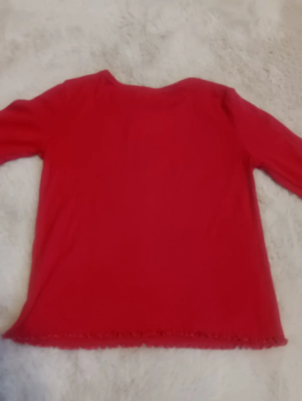 The Children's Place Hello Kitty Red Holiday Long Sleeve Shirt Rhinestone Sz 10/